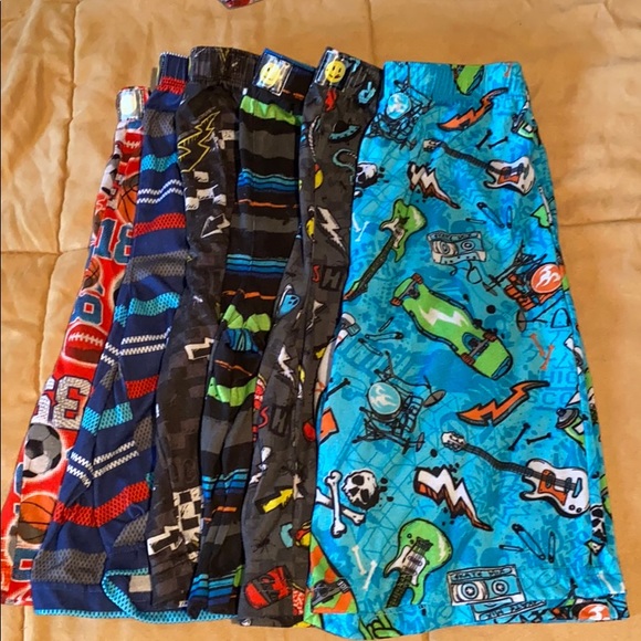 6 pair of boys pajama shorts